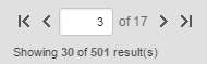 Review Page Results List Paging Menu