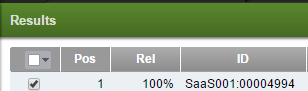 Results List Document Checkbox