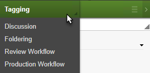 Tagging Panel Header Menu