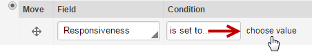 Choose a Field Value for a Tagging Rule